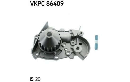 Vattenpump VKPC 86409 SKF