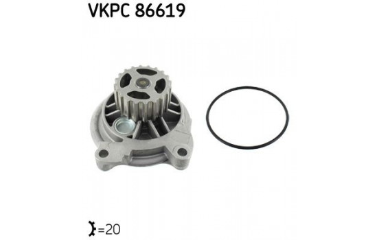 Vattenpump VKPC 86619 SKF