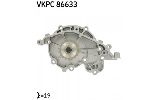 Vattenpump VKPC 86633 SKF