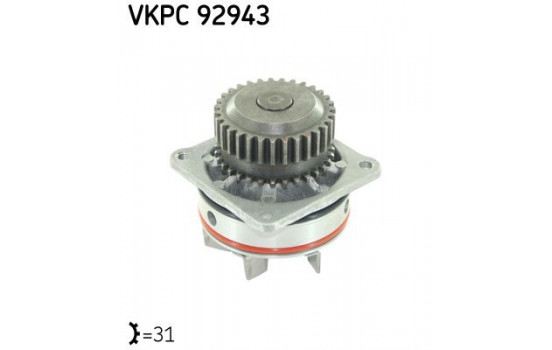 Vattenpump VKPC 92943 SKF