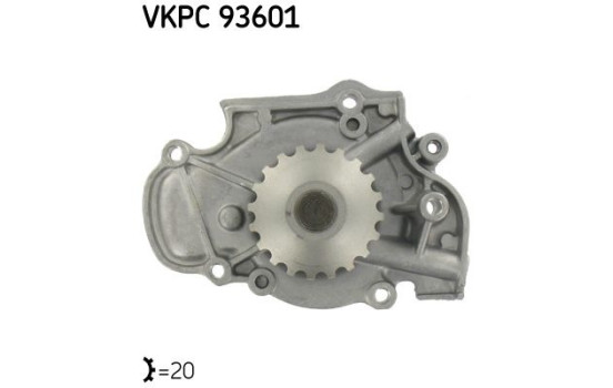 Vattenpump VKPC 93601 SKF, bild 2