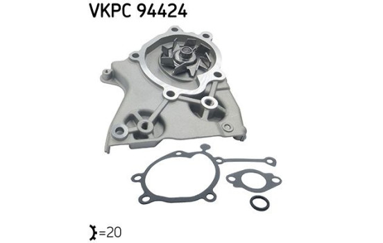 Vattenpump VKPC 94424 SKF, bild 2