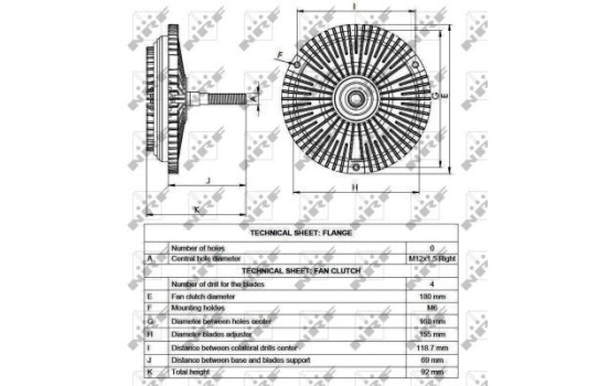 Koppling, kylarfläkt 49531 NRF, bild 5