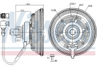 Koppling, kylarfläkt 86237 Nissens
