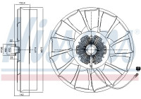 Koppling, kylarfläkt 86240 Nissens