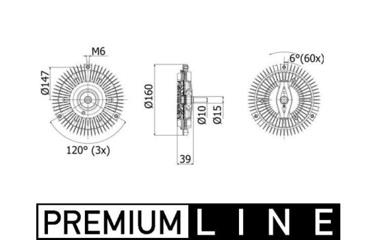 Koppling, kylarfläkt BEHR *** PREMIUM LINE ***
