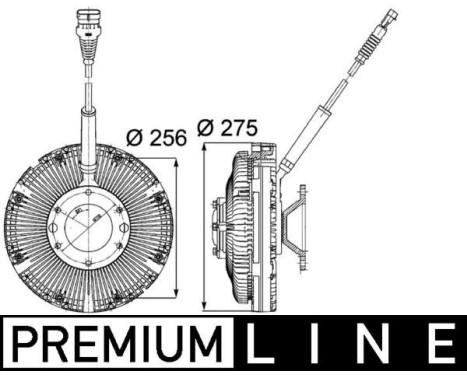 Koppling, kylarfläkt BEHR *** PREMIUM LINE ***