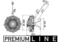 Koppling, kylarfläkt BEHR *** PREMIUM LINE ***