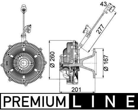 Koppling, kylarfläkt BEHR *** PREMIUM LINE ***