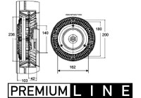 Koppling, kylarfläkt BEHR *** PREMIUM LINE ***
