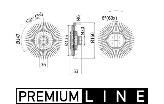 Koppling, kylarfläkt BEHR *** PREMIUM LINE ***