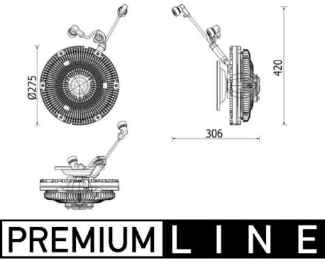 Koppling, kylarfläkt BEHR *** PREMIUM LINE ***