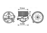 Elektrisk motor, kupéfläkt AL8136 Ava Quality Cooling