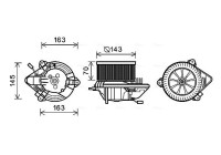 Elektrisk motor, kupéfläkt CN8506 Ava Quality Cooling