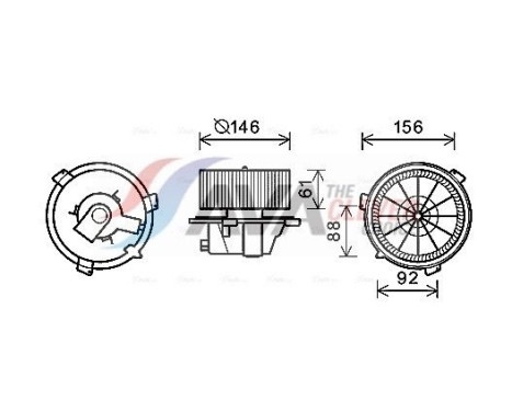 Elektrisk motor, kupéfläkt FT8418 Ava Quality Cooling