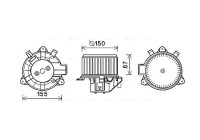 Elektrisk motor, kupéfläkt FT8429 Ava Quality Cooling