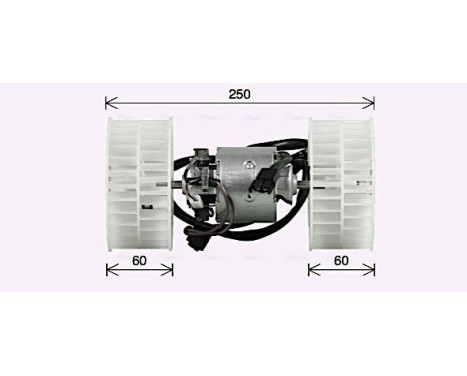 Elektrisk motor, kupéfläkt MS8768 Ava Quality Cooling