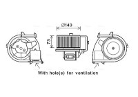 Elektrisk motor, kupéfläkt RT8594 Ava Quality Cooling