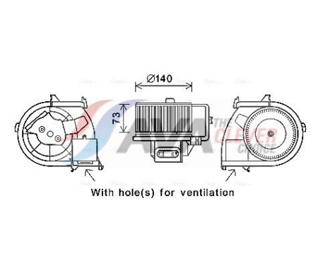 Elektrisk motor, kupéfläkt RT8594 Ava Quality Cooling