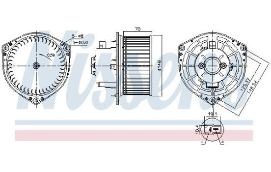 Invändig ventilation 87454 Nissens