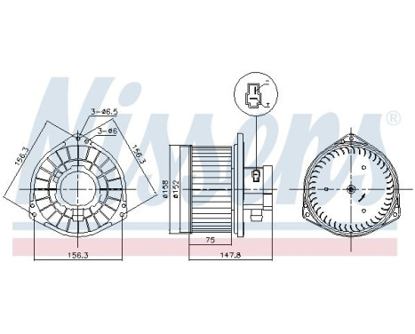 Invändig ventilation 87531 Nissens