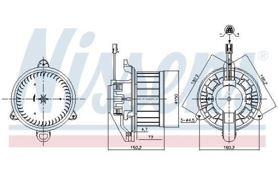 Invändig ventilation 87579 Nissens