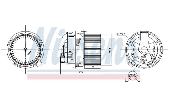 Invändig ventilation 87591 Nissens