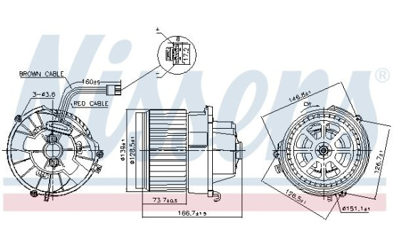Invändig ventilation 87599 Nissens