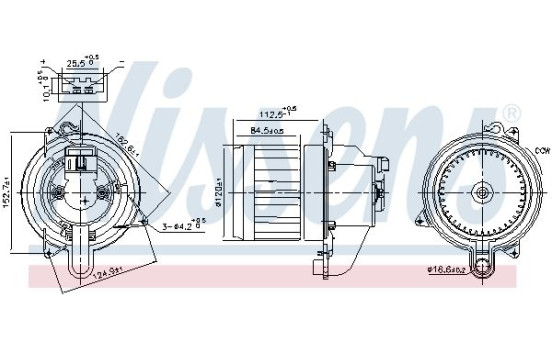 Invändig ventilation 87609 Nissens