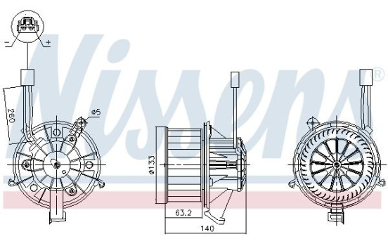 Invändig ventilation 87612 Nissens