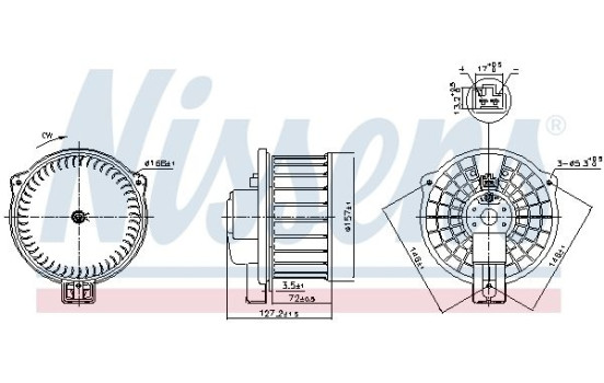 Invändig ventilation 87631 Nissens