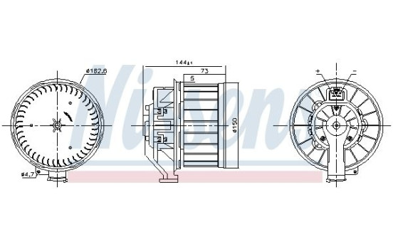 Invändig ventilation 87646 Nissens