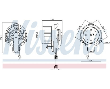 Invändig ventilation 87648 Nissens