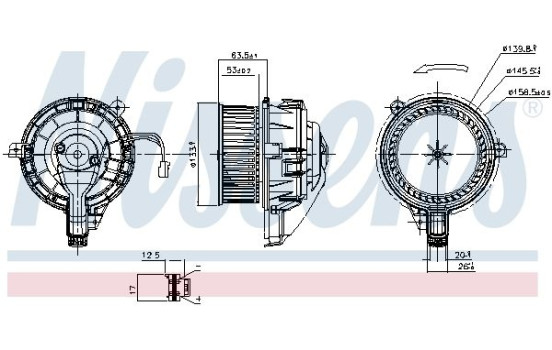 Invändig ventilation 87852 Nissens