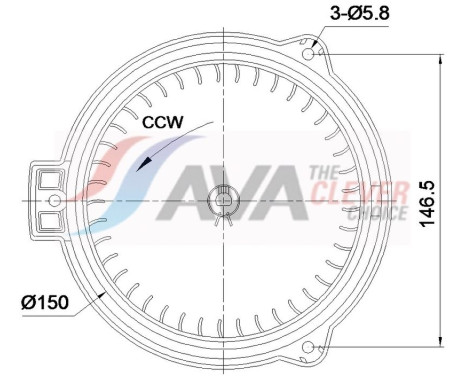 Invändig ventilation AU8369 Ava Quality Cooling