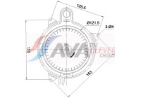 Invändig ventilation DA8026 Ava Quality Cooling