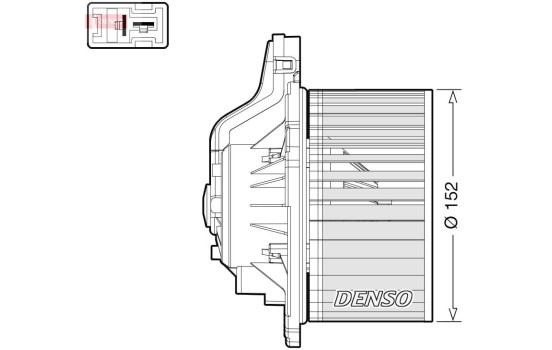 Invändig ventilation DEA41015 Denso