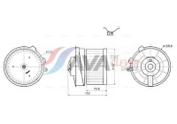 Invändig ventilation DN8486 Ava Quality Cooling