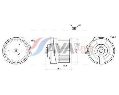 Invändig ventilation DN8486 Ava Quality Cooling