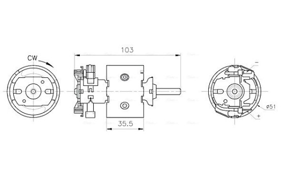 Invändig ventilation MS8783 Ava Quality Cooling