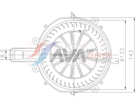 Invändig ventilation PR8107 Ava Quality Cooling