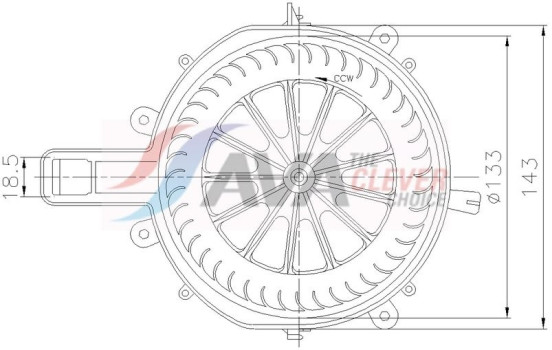 Invändig ventilation PR8107 Ava Quality Cooling