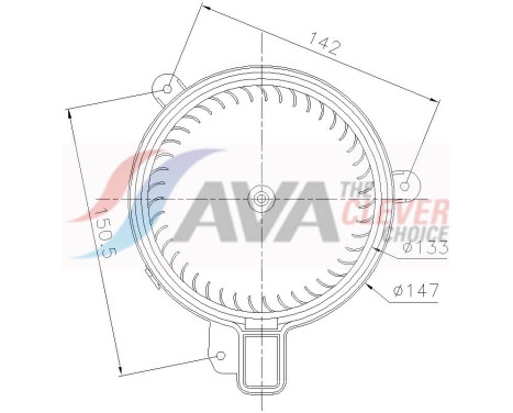 Invändig ventilation VN8470 Ava Quality Cooling