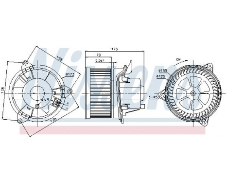Kupéfläkt 87122 Nissens, bild 6
