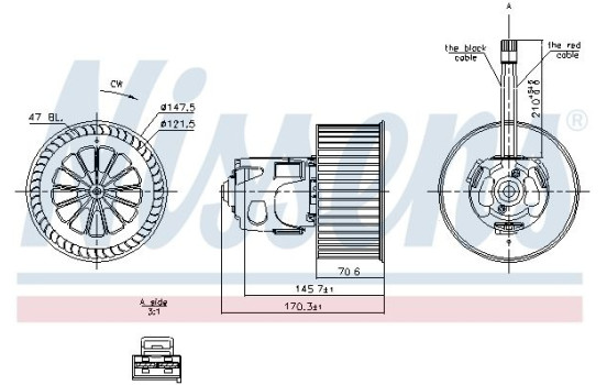 Kupéfläkt 87242 Nissens, bild 6