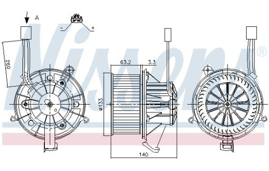 Kupéfläkt 87264 Nissens, bild 5