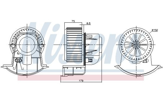 Kupéfläkt 87271 Nissens, bild 6