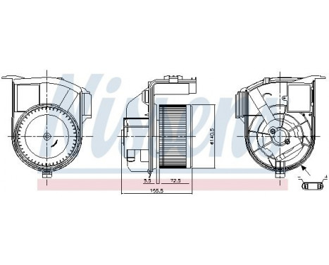 Kupéfläkt 87393 Nissens, bild 6