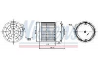 Kupéfläkt 87722 Nissens