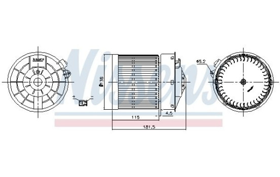 Kupéfläkt 87722 Nissens